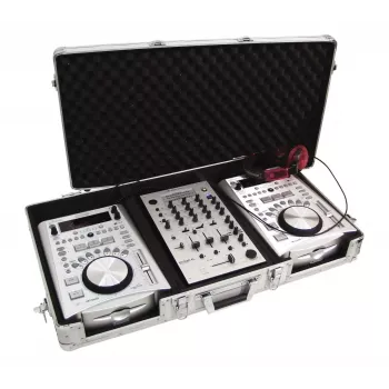 Flightcase Roadinger 30125340 contraplacado prateado 5,9 kg