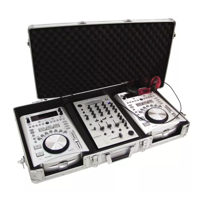 Flightcase Roadinger 30125340 contraplacado prateado 5,9 kg