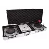 Hardcase Roadinger 30125356 para controlador de DJ contraplacado preto prateado