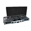 Flightcase Roadinger 30125346 controlador de DJ contraplacado preto prateado