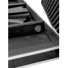 Flightcase Roadinger 30125346 controlador de DJ contraplacado preto prateado