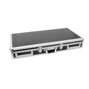 Flightcase Roadinger 30125346 controlador de DJ contraplacado preto prateado