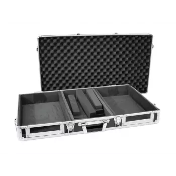 Hardcase Roadinger 30125342 para controlador de DJ contraplacado preto prateado