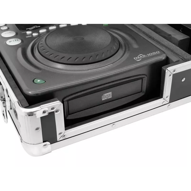 Hardcase Roadinger 30125342 para controlador de DJ contraplacado preto prateado