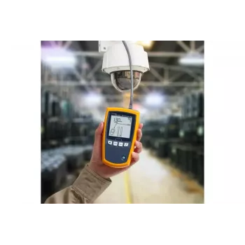 Testador PoE Fluke MicroScanner PoE preto azul amarelo RJ-45 RJ-11