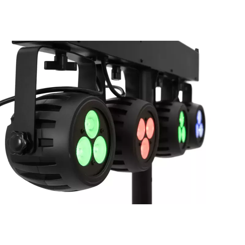 Projetor para calha eletrificada Eurolite 42109606 LED para interiores redondo preto