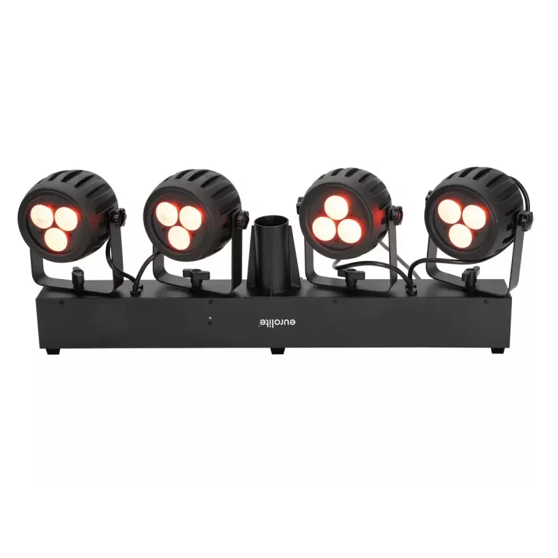 Projetor para calha eletrificada Eurolite 42109606 LED para interiores redondo preto