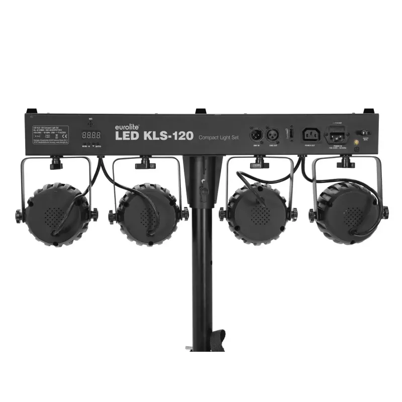 Projetor para calha eletrificada Eurolite 42109606 LED para interiores redondo preto
