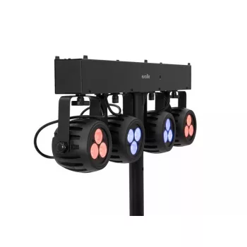 Projetor para calha eletrificada Eurolite 42109606 LED para interiores redondo preto