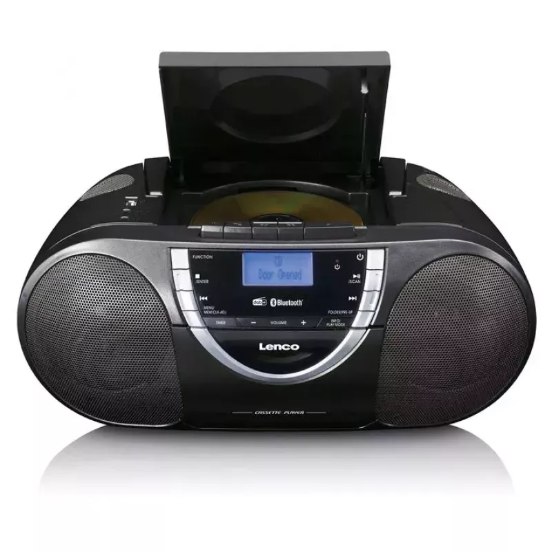 Leitor de CD pessoal Lenco SCD-600 preto prateado DAB+ FM PLL