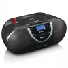 Leitor de CD pessoal Lenco SCD-600 preto prateado DAB+ FM PLL