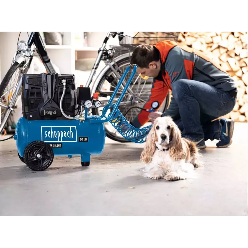 Compressor de ar Scheppach HC25Si 1100 W 230 l/min 8 bar 24 L