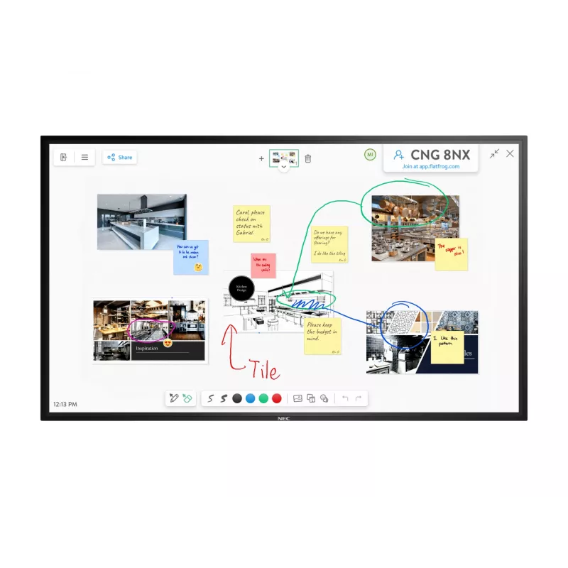 NEC MultiSync M861 IGB ecrã plano de sinalização digital 2,18 m (86 polegadas) LCD 500 cd/m² 4K Ultra HD preto ecrã tátil 24/7
