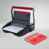 GBC CombBind® CB25 Encadernadora manual, encadernadora de pente, manual, 390 folhas, Preto, Vermelho