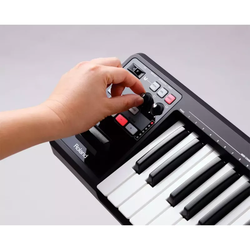 Teclado MIDI Roland A-49 49 teclas USB Preto Branco
