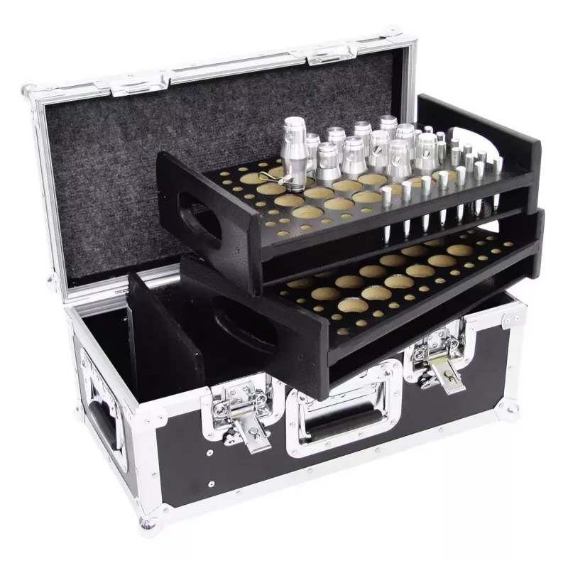 Flightcase Roadinger 30126500 Contraplacado Preto Prateado 8,8 kg