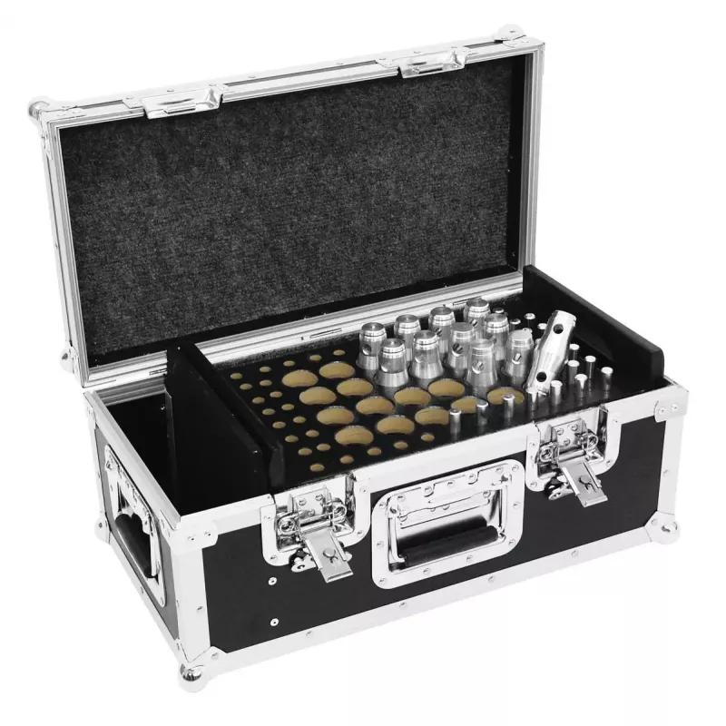 Flightcase Roadinger 30126500 Contraplacado Preto Prateado 8,8 kg