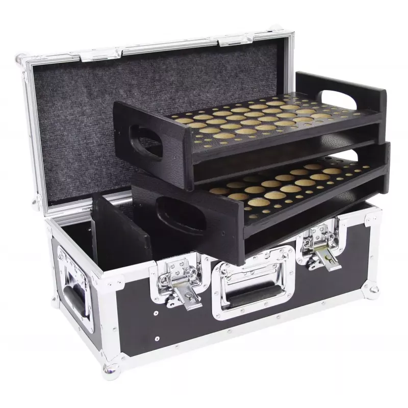 Flightcase Roadinger 30126500 Contraplacado Preto Prateado 8,8 kg