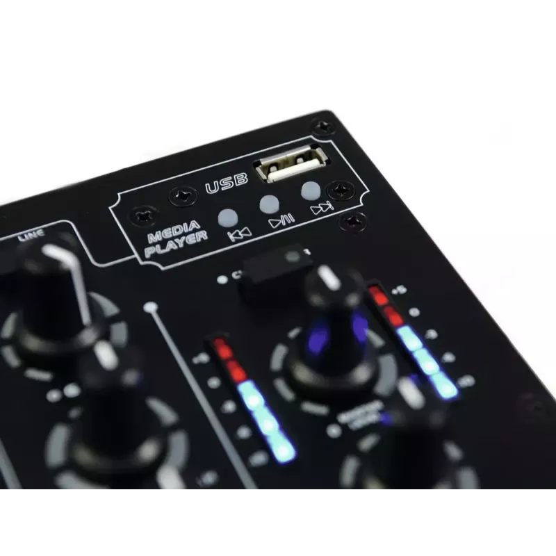 Mesa de mistura de áudio Omnitronic 10006879 3 canais 20 - 20000 Hz Preto