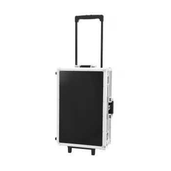 Mala com trolley Roadinger 30122087 contraplacado preto prateado discos de vinil