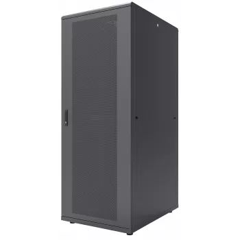 Armário de servidor Intellinet 19 inch — autónomo, 47HE, 800 x 1000 mm (largura x profundidade), preto, Flatpack, máx. 1500 kg, fecho multiponto da porta, um fecho por painel lateral, profundidade útil 123 a 773 mm, IP20, rack, aço
