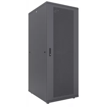 Armário de servidor Intellinet 19 inch — autónomo, 47HE, 800 x 1000 mm (largura x profundidade), preto, Flatpack, máx. 1500 kg, fecho multiponto da porta, um fecho por painel lateral, profundidade útil 123 a 773 mm, IP20, rack, aço