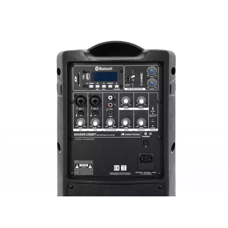 Altifalante de 2 vias Omnitronic WAMS-08BT MK2