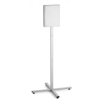 Expositor de informação Durable 502057 A4 aço inoxidável, antracite/cinzento, 638×638×1348 mm