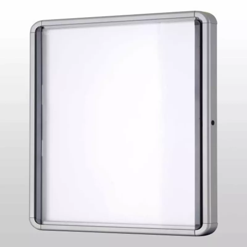 Quadro de informação magnético com porta dobrável e fechadura Nobo Premium Plus 8xA4
