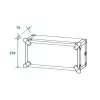 Maleta rígida Roadinger 30107204 alumínio preto prateado 525x550x270mm