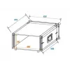 Maleta rígida Roadinger 30107204 alumínio preto prateado 525x550x270mm