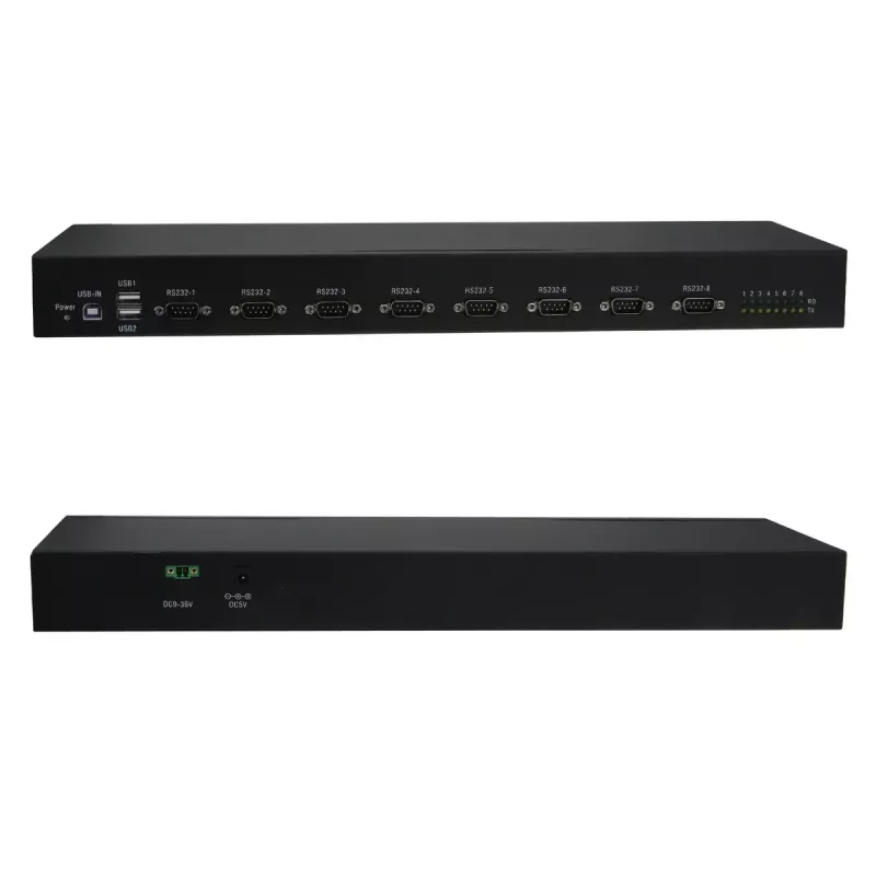 Conversor/Repetidor/Isolador de série RealPower 284513 USB 2.0 RS-232 preto