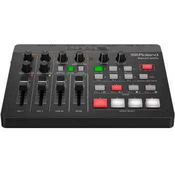 Interface de áudio Roland AeroCaster preto 24 bit 48 kHz Phantom Power 48 V