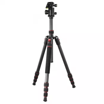 Hama Ramble II Duo Carbon tripé para smartphone/câmara digital 4 pernas capacidade de carga 8 kg