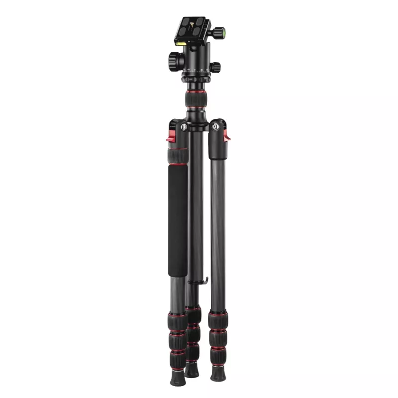 Hama Ramble II Duo Carbon tripé para smartphone/câmara digital 4 pernas capacidade de carga 8 kg