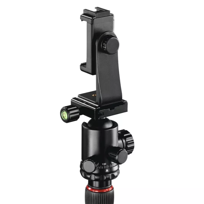 Hama Ramble II Duo Carbon tripé para smartphone/câmara digital 4 pernas capacidade de carga 8 kg