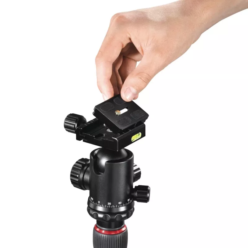 Hama Ramble II Duo Carbon tripé para smartphone/câmara digital 4 pernas capacidade de carga 8 kg