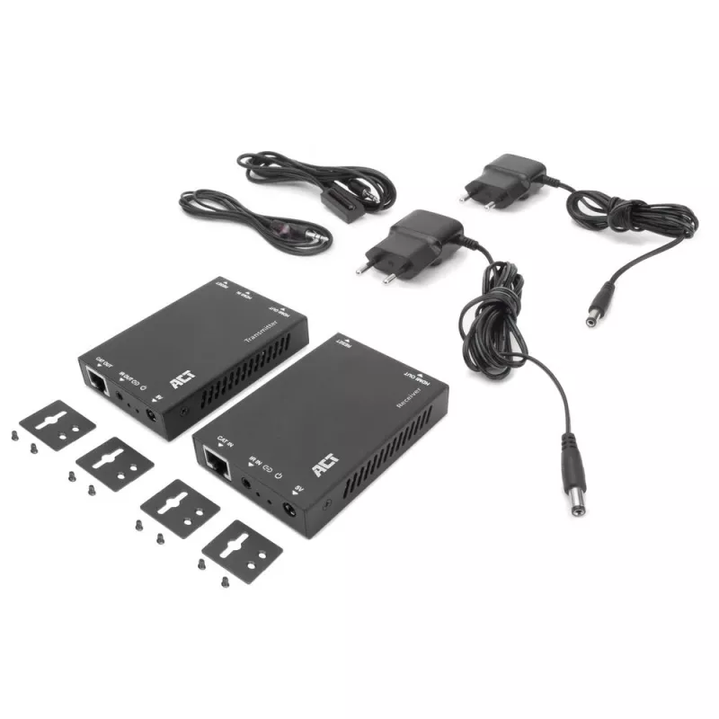Extensor HDMI sobre CAT Set ACT AC7852 — Extensão de sinal HDMI até 150 m sobre CAT5e