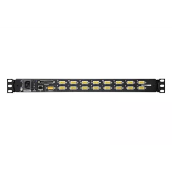 Comutador KVM LCD 17 polegadas ATEN 16 portas over IP (USB - PS/2 VGA) com porta USB para periféricos