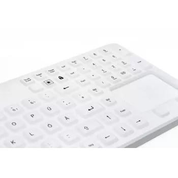 Teclado GETT Cleantype Prime Touch+ USB Swiss branco