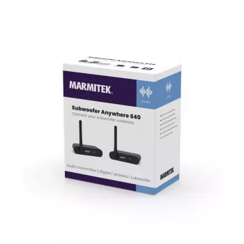 Marmitek Subwoofer Anywhere 640 – transmissor e recetor de áudio sem fios para subwoofer