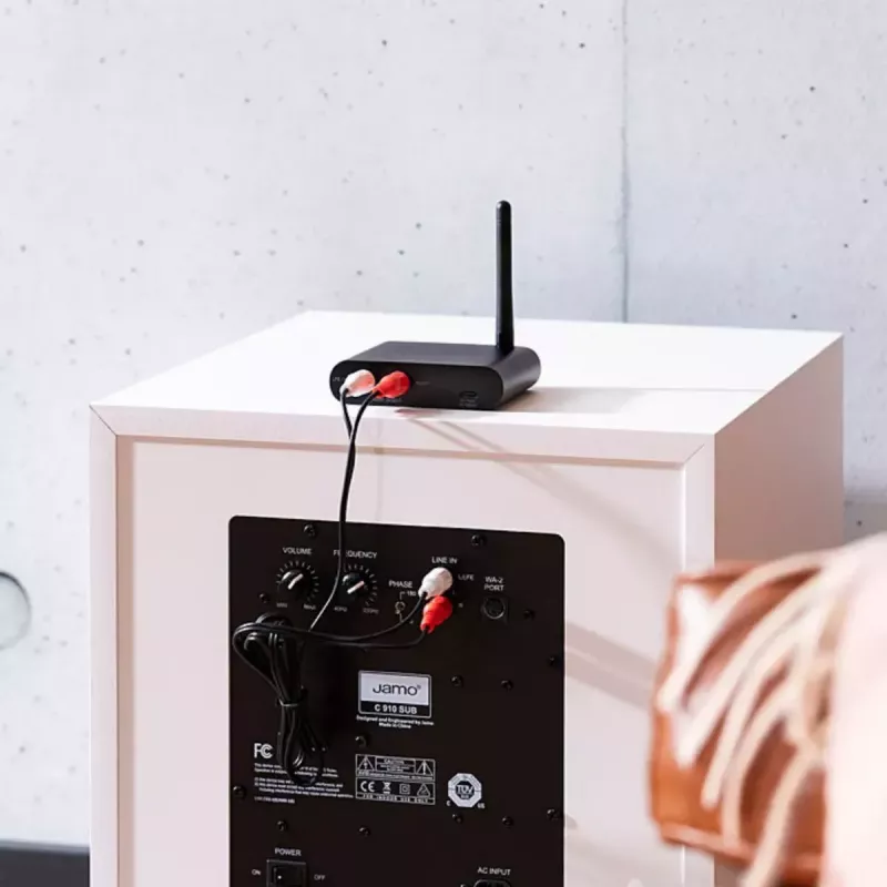 Marmitek Subwoofer Anywhere 640 – transmissor e recetor de áudio sem fios para subwoofer