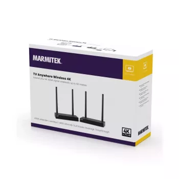 Transmissor e recetor AV sem fios Marmitek TV Anywhere 4K preto