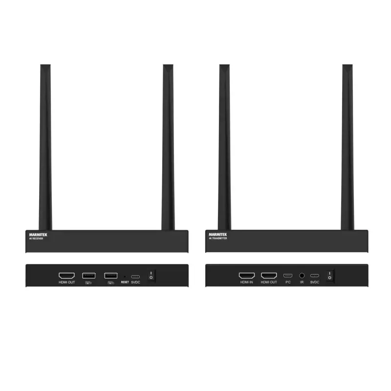 Transmissor e recetor AV sem fios Marmitek TV Anywhere 4K preto