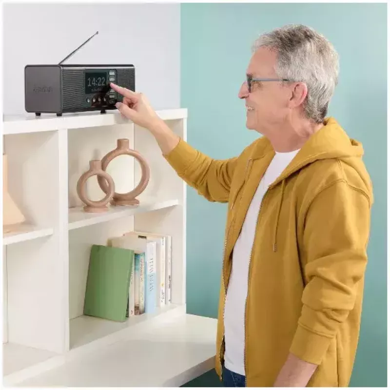 Rádio pessoal Hama DR2002BT Sintonizador digital DAB DAB+ FM 10W