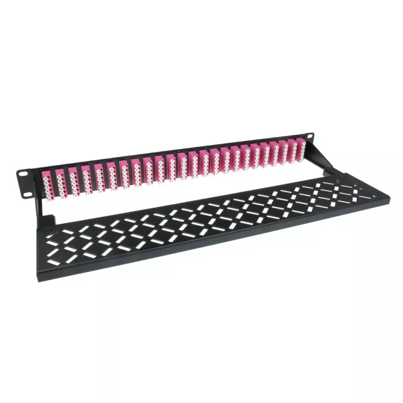 Patch panel de fibra ótica de alta densidade ACT FA2100 96 portas 192 fibras LC multimodo OM4