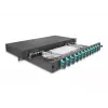 Caixa de fusão de fibra ótica DeLOCK 67007 preto metal 482x220x44mm