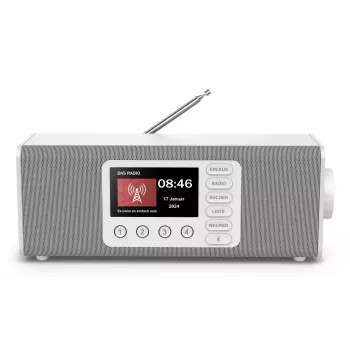 Rádio pessoal Hama DR2002 DAB DAB+ FM 10W ecrã TFT