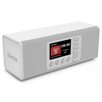 Rádio pessoal Hama DR2002 DAB DAB+ FM 10W ecrã TFT