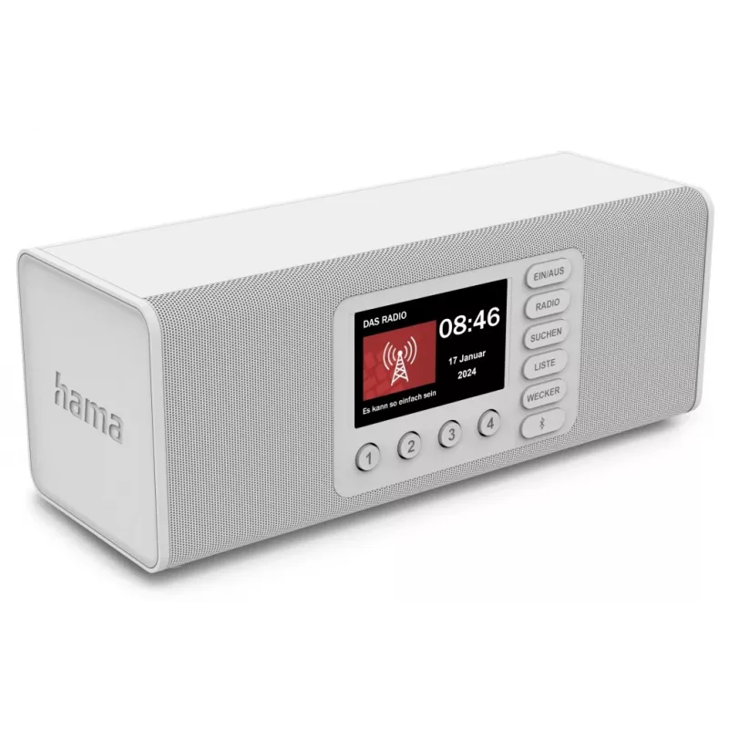 Rádio pessoal Hama DR2002 DAB DAB+ FM 10W ecrã TFT